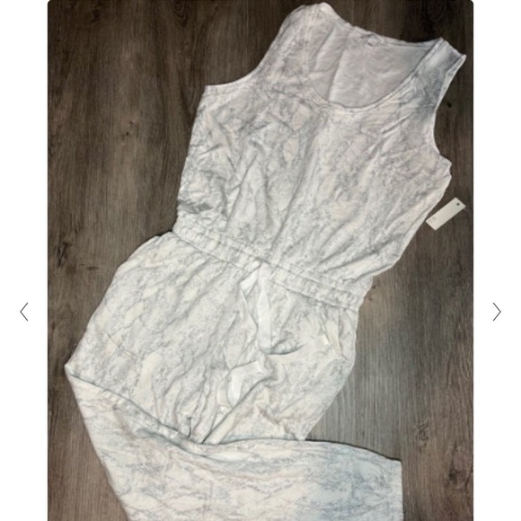 NWT,Daily Ritual,ULTRA Soft Jumpsuit/Romper, Elastic Waist with Tie, Sleeveless - Picture 5 of 16